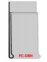 Porte-affiche pour étagère “PC-DBH” 30 avec adhésif