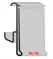 Porte-étiquette ‘‘PC-TE’’ 52 pour rayonnages "Tego" 