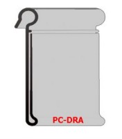 Porte-étiquette incliné “PC-DRA” 30 pour tube en metal 