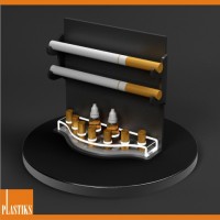 Support plexiglas pour cigarettes électroniques avec filtres et recharges